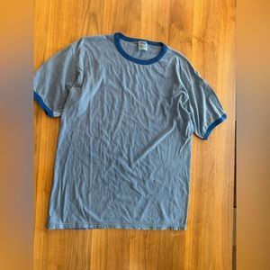 Vintage blue ribbed T-shirt size large